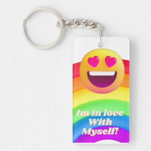 Ich bin in Liebe mit mir Schlüsselanhänger (Vorderseite)