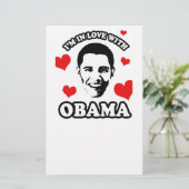 Ich bin in Liebe mit Obama (Stehend Vorderseite)