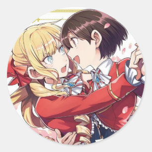 Ich bin in Liebe mit The Villainess WataOshi Runder Aufkleber