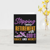 Ich bin in mein Ruhestand getreten, mit Gottes Gna Karte (Gelbe Blume)