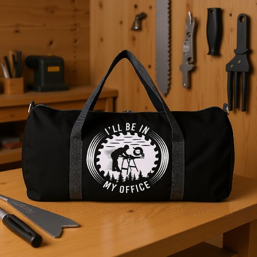 Ich bin in meinem Büro Duffle Bag