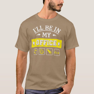 Ich bin in meinem Büro für die Funny Woodworking P T-Shirt