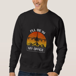 Ich bin in meinem Büro für Funny Aviation Aircraft Sweatshirt