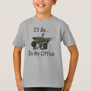 Ich bin in meinem Büro-Garten T-Shirt