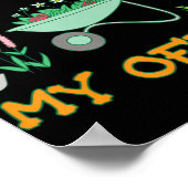 Ich bin in meinem Büro Gartenbauerngeschenk Poster (Ecke)