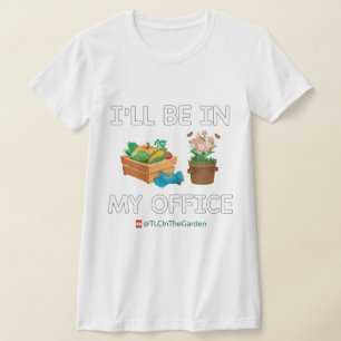 Ich bin in meinem Büro TLC in dem Garten, der mark T-Shirt