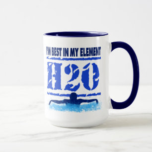 Ich bin IN MEINEM ELEMENT - H2O AM BESTEN Tasse
