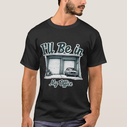 Ich bin in meinem Garage Car Lover T-Shirt (Vorderseite)