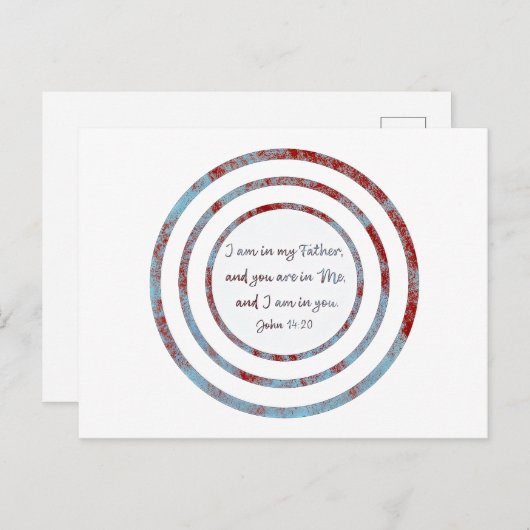 Ich bin in meinem Vater John um 14:20 Uhr Postkarte (Vorne/Hinten)