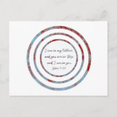 Ich bin in meinem Vater John um 14:20 Uhr Postkarte (Vorderseite)