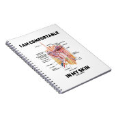 Ich bin in meiner Haut bequem (Hautschichten) Notizblock (Rechte Seite)