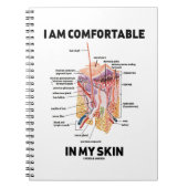 Ich bin in meiner Haut bequem (Hautschichten) Notizblock (Vorderseite)