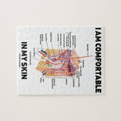 Ich bin in meiner Haut bequem (Hautschichten) Puzzle (Horizontal)