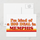 Ich bin in Memphis ein großes Geschäft Postkarte (Vorne/Hinten)