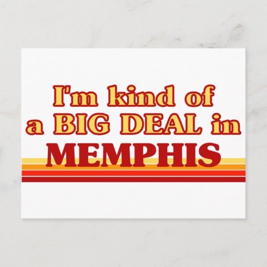 Ich bin in Memphis ein großes Geschäft Postkarte (Vorderseite)