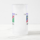 Ich bin in NAMIBIA berühmt Mattglas Bierglas (Mittel)