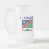 Ich bin in NAMIBIA berühmt Mattglas Bierglas (Links)