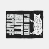 Ich bin in Pork Hintern Stuff - Funny Grillen Gril Fleecedecke (Vorderseite (Horizontal))