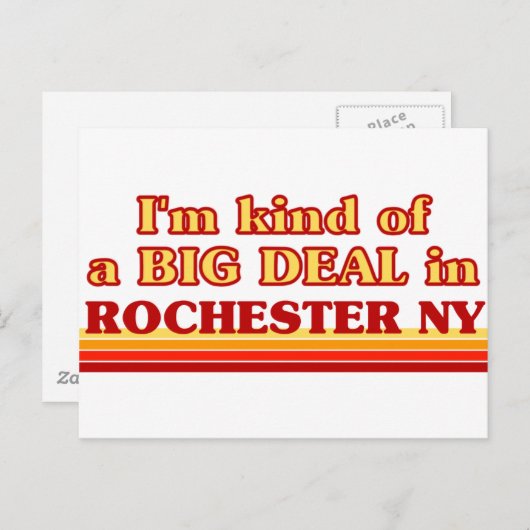 Ich bin in Rochester ein BIG-DEAL Postkarte (Vorne/Hinten)