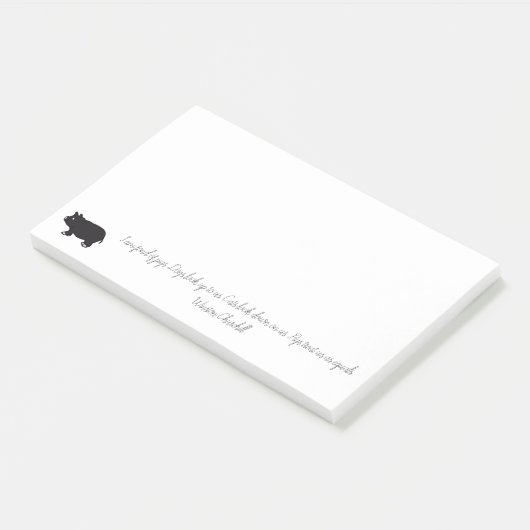 Ich bin in Schweine vernarrt Post-it Klebezettel (angewinkelt)