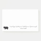 Ich bin in Schweine vernarrt Post-it Klebezettel (Vorderseite)