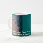 Ich bin in Schweine vernarrt. Winston- Kaffeetasse (Vorderseite Links)