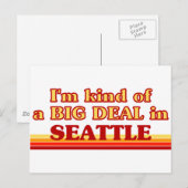 Ich bin in Seattle ein ziemlich großes Geschäft Postkarte (Vorne/Hinten)