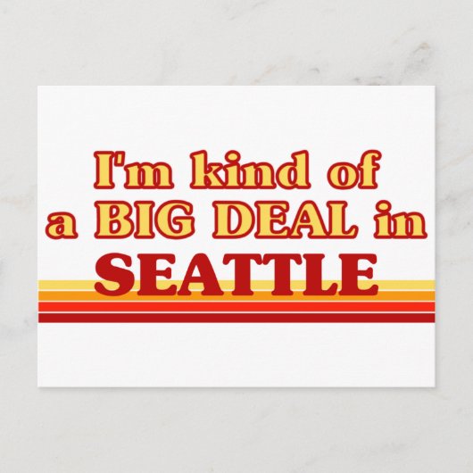 Ich bin in Seattle ein ziemlich großes Geschäft Postkarte (Vorderseite)