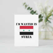 Ich bin in Syrien Gewollt Postkarte (Stehend Vorderseite)
