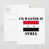 Ich bin in Syrien Gewollt Postkarte (Vorne/Hinten)