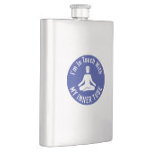 Ich bin in Touch mit meinem Inneren. Flachmann (Rechts)