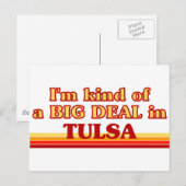 Ich bin in Tulsa ein großes Geschäft Postkarte (Vorne/Hinten)