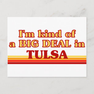 Ich bin in Tulsa ein großes Geschäft Postkarte