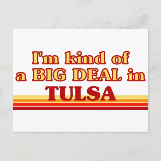 Ich bin in Tulsa ein großes Geschäft Postkarte (Vorderseite)