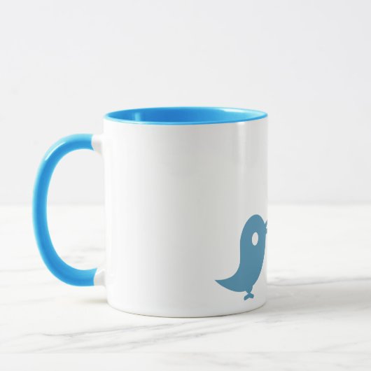 "Ich bin #in" - Twitter u. LinkedIn Tasse (Links)