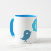 "Ich bin #in" - Twitter u. LinkedIn Tasse (Vorderseite Links)