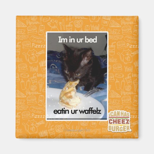 Ich bin in unserem Bett Magnet (Vorne)