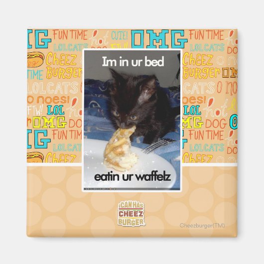 Ich bin in unserem Bett Magnet (Vorne)