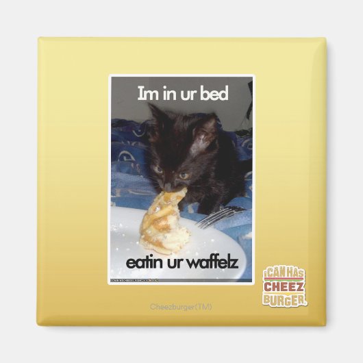 Ich bin in unserem Bett Magnet (Vorne)