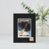 Ich bin in unserem Bett Postkarte (Stehend Vorderseite)