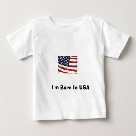 Ich bin in USA geboren Baby T-shirt (Vorderseite)
