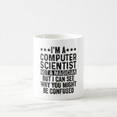 Ich bin Informatiker und kein Zauberkünstler Kaffeetasse (Mittel)