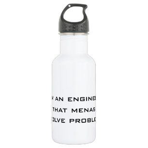 Ich bin Ingenieur Edelstahlflasche