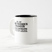 Ich bin Ingenieur für Elektronik, ich löse Problem Zweifarbige Tasse (Vorderseite Links)