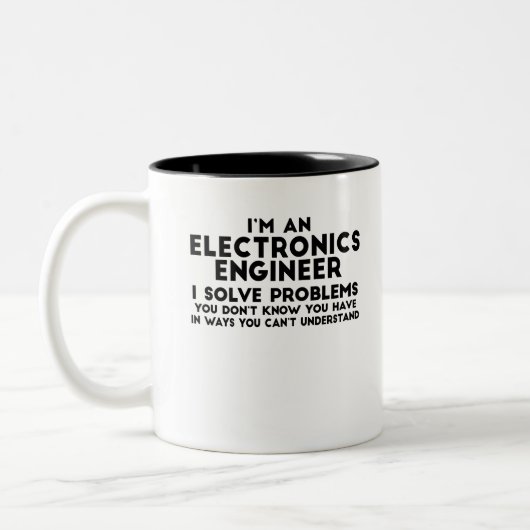 Ich bin Ingenieur für Elektronik, ich löse Problem Zweifarbige Tasse (Links)