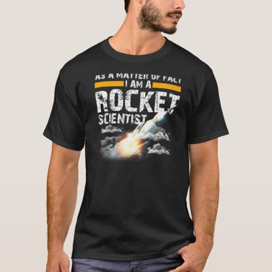 Ich bin Ingenieur für Luft- und Raumfahrt-Raketenw T-Shirt (Vorderseite)