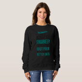 Ich bin Ingenieur für Luftfahrt Sweatshirt (Vorne ganz)