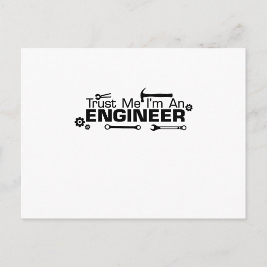 Ich bin Ingenieur , Geschenk für Ingenieur Postkarte (Vorderseite)