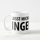 Ich bin Ingenieur Ikone Kaffeetasse (Links)
