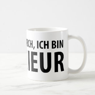 Ich bin Ingenieur Ikone Kaffeetasse